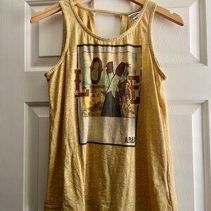 Ariat Yellow Tank Top